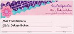 Gift voucher with desired value
