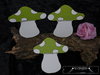 Tonkarton Fensterbilder Mushroom toadstools