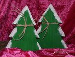 Weihnachten 2 Tannenbaum Baum aus Holz mit