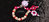 Pacifier chain with flowers
