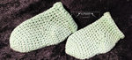 cute baby socks hand-crocheted approx.