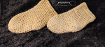 cute baby socks hand-crocheted months yellow