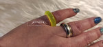 Rings made of resin synthetic resin desired color