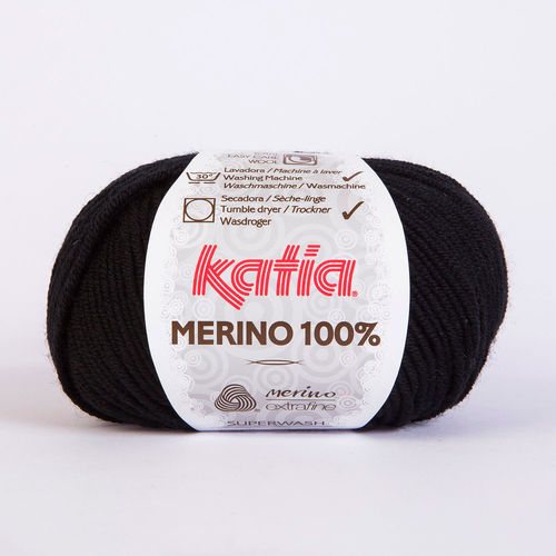 Merino 100% Fb. 2 schwarz von Katia