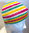 Materialpaket - Mütze Juliczek A (pink-gelb-weiß-grün)
