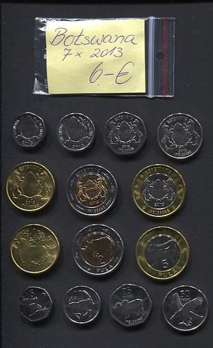 Botswana - Münzensatz 2013