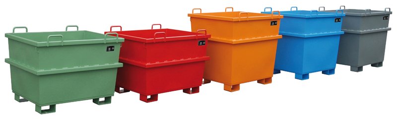 Universal-Container Schüttgut-Container Typ UC 500 , 0,50m³, 1040x1200x680mm,Tragl. 1000kg, Orange