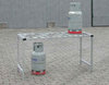 Lagertisch für Gasflaschencontainer, Typ 400, 4000x800x600mm BxHxT für 10 Flaschen a 11kg