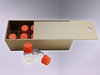 Behälter aus Forex-Material, 340x120x120mm, 5mm, 12xGefache, Einschubdeckel, Grau, SONDERGRÖSSE