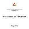 CTRMS Presentation on TPP at GBA