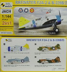 Brewster F2A-2 & B-339 B/D, 1/144, Mark I. Doppelbausatz