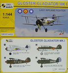 Gloster Gladiator Mk.I,Last Biplane Fighter,1/144, Mark I