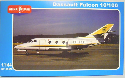 Dassault Falcon 10/100 , Mikro Mir, 1/144, Doppelpack