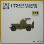 Armored Willys MB, 1/72, S-Model, Doppelpack