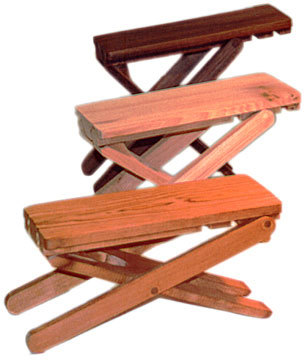 Fußbänke für Gitarrenspieler aus Holz in 3 Höhen