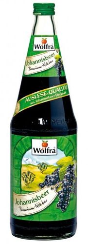 WOLFRA Johannisbeer Premium Nektar schwarz (12 x 0,2l Glas)