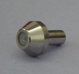 Saphir avec joint en plastique 0.012" (0.30 mm); queue longue