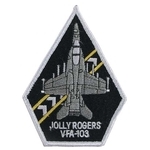 Stickabzeichen, "VF-103 JOLLY ROGERS" 8x11