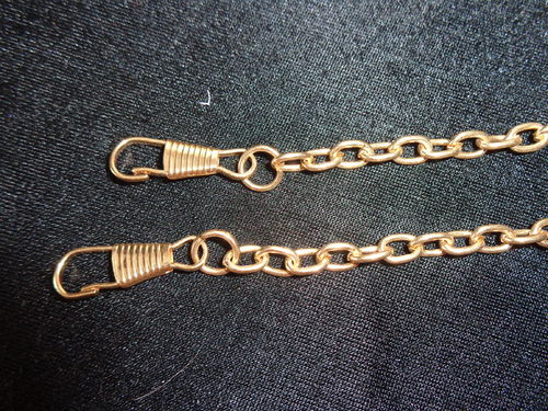 Taschenkette/Henkel mit Haken 120 cm, Metall, gold
