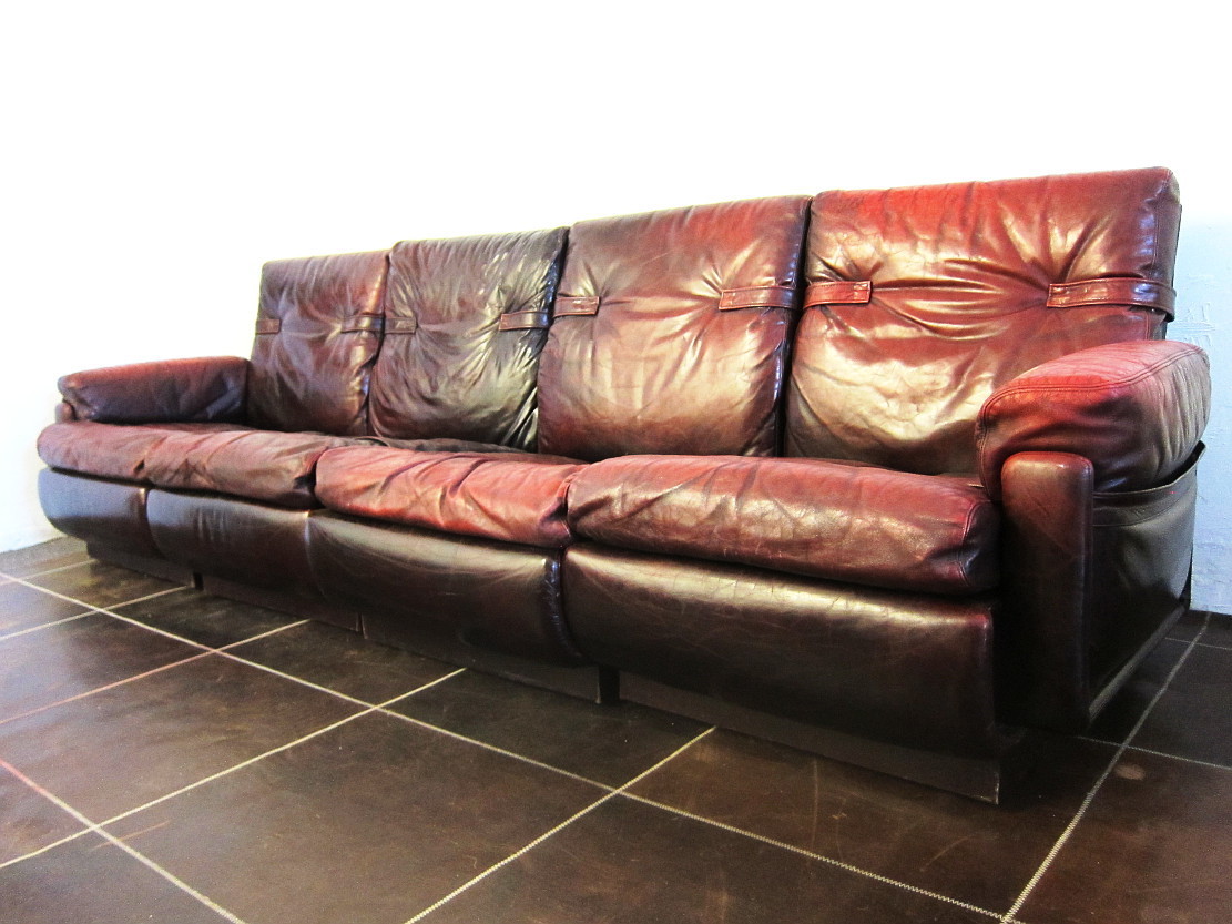 Modular Leather Four Seat Sofa From The, Modular Leather Seating