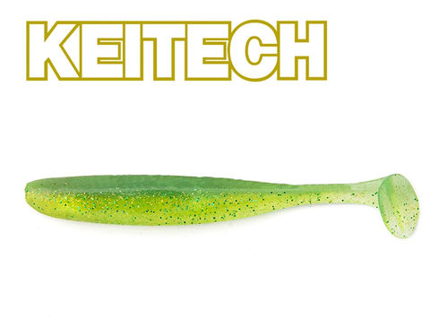 7 Stk KEITECH Easy Shiner 4" , 10 cm Liome/ Chartreuse