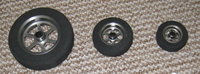 Leichträder Schaumstoff (weich), Aluminium-Felgen ohne Kugellager