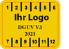 DGUV-V3 Prüfplaketten mit Logo 1000 Stück
