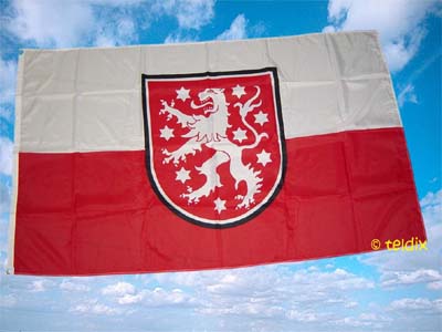 Fahne Flagge Bundesland Thüringen 90 x 150 cm mit 2 Ösen für Fahnenmast