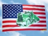 Fahnen Flaggen USA TRUCK GRÜN 150 x 90 cm