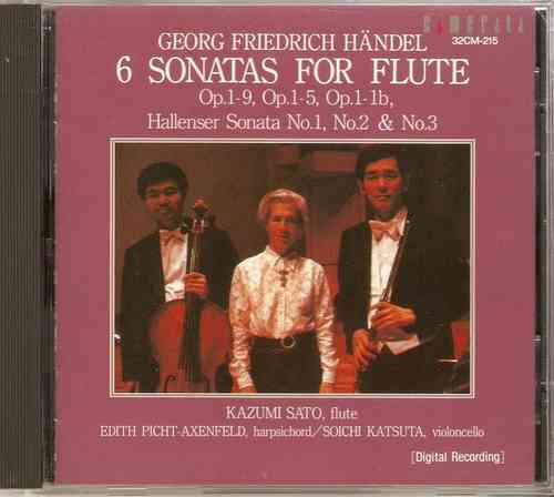 Händel - 6 Sonaten für Flöte (Sato)
