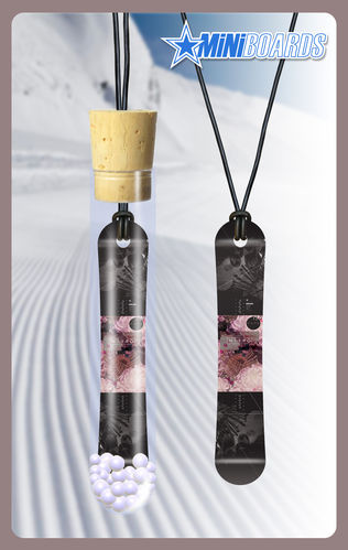 Saison 2018/19 Snowboard Halskette Board Anhaenger Halsband Boarder Kette Style Necklace Miniboards