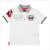 La Martina Boys White “Polo Club” Pique Polo Shirt
