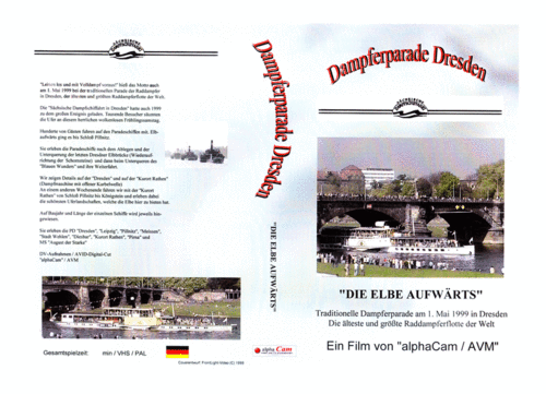 0206 DVD: DIE ELBE AUFWÄRTS - Historische Raddampfer-Parade Dresden 40 min