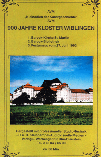 0305 DVD: 900 Jahre KLOSTER WIBLINGEN/Kleinodien der Kunstgeschichte 56 min.
