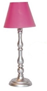 Stehlampe LED Kunststoffschirm rose