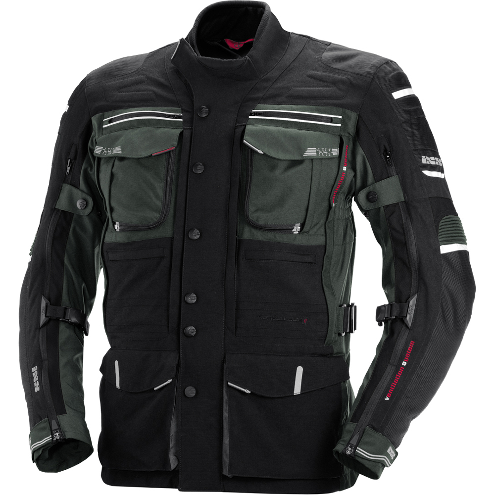 IXS Torres Motorcycle Textile Jacket Black White
