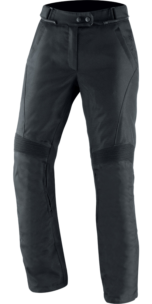 IXS Nima 2 schwarz modische wasserabweisende Damen Motorradhose mit Protektoren 