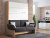 TS Möbel Wandbett mit Sofa WBS 1 Soft 160 x 200 cm in Buche Weiß