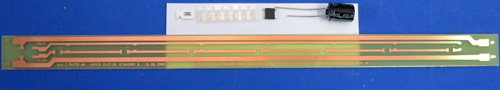 Platine "S" 23,5 - 230 mm LED gelb Bausatz 5er Set