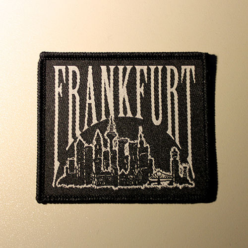 Aufnäher "Frankfurt-Skyline", schwarz-weiß