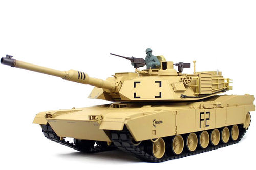 RC Tank M1A2 Abrams Super-Pro Heng Long 1:16 BB + IR steel-gearbox metaltracks 2,4Ghz V7.0