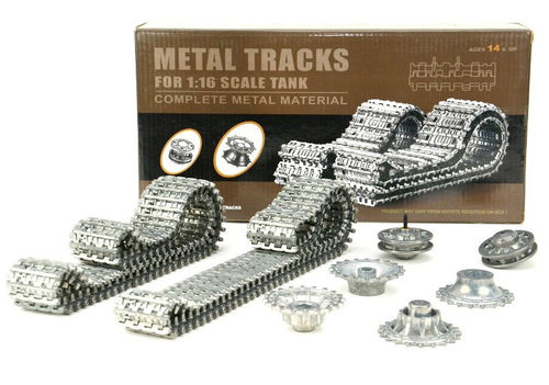 Heng Long Upgrade-Set Metal Tracks Tiger 1 3818-1 incl. Drive Wheels & Stator