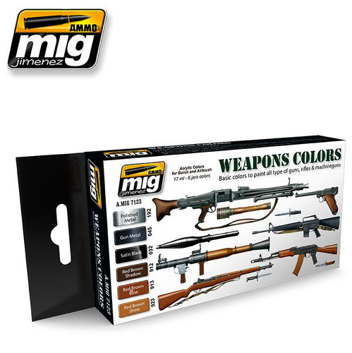 MIG Color Set Weapons - Modeling Colors Military
