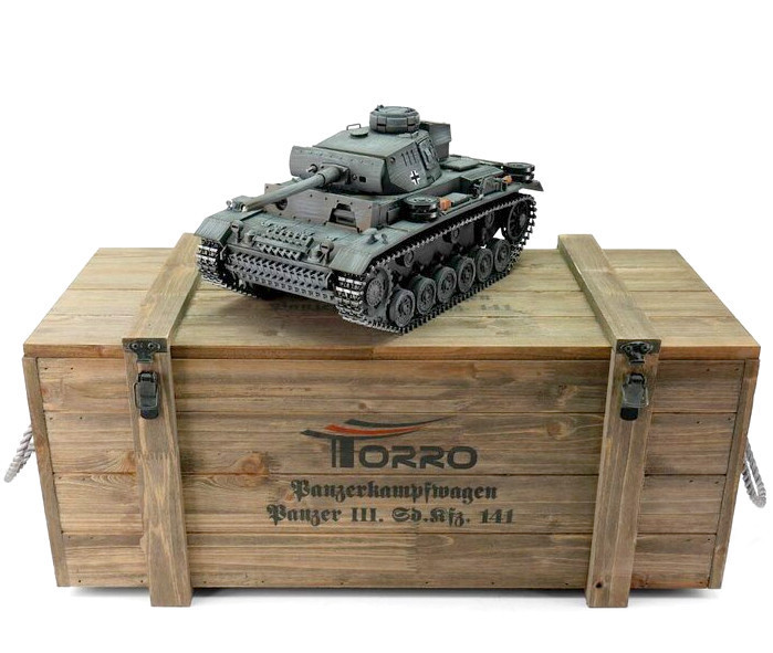 1:16 Torro German Panzer IV RC Tank 2.4GHz Airsoft Metal Edition PRO 