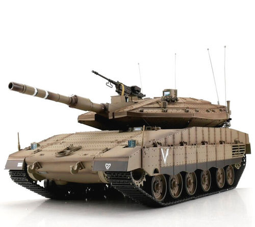 RC Tank IDF Merkava MK IV Super-Pro Heng Long 1:16 smoke sound BB+IR metaltracks 2,4Ghz V7.0