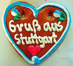 Lebkuchenherz Gruß aus Stuttgart