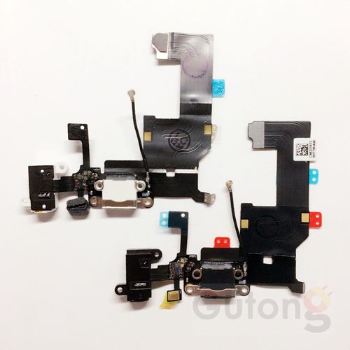 iPhone 5G Dock Connector Flex Ladebuchsel schwarz / weiss