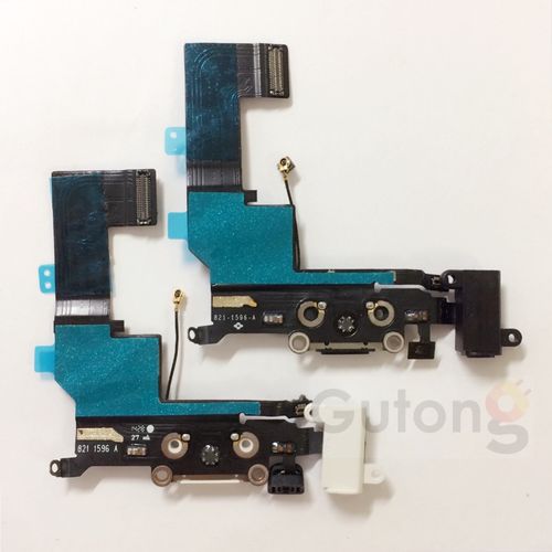 iPhone 5S Dock Connector Flex Ladebuchsel schwarz / weiss