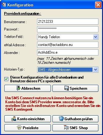 SMSConnect1 DE