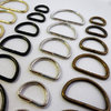 10 D-Ringe D-Ring 20 25 30 35 40 50 mm Halbrundringe silber gold antik schwarz